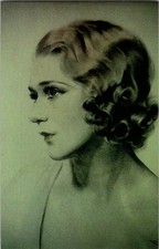 Mary Pickford Vintage Portrait Postcard by Coral-Lee Standard Size
