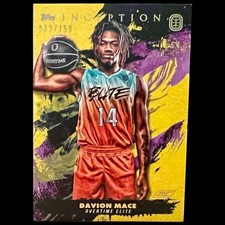 Davion Mace 2021 Topps Inception OTE Gold /150 Overtime Elite #28