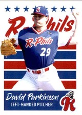 2019 Reading Fightin Phils Final #16 David Parkinson Henrico Richmond Virginia