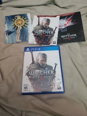 The Witcher 3 Wild Hunt  - PS4 + Map / Manual & Soundtrack
