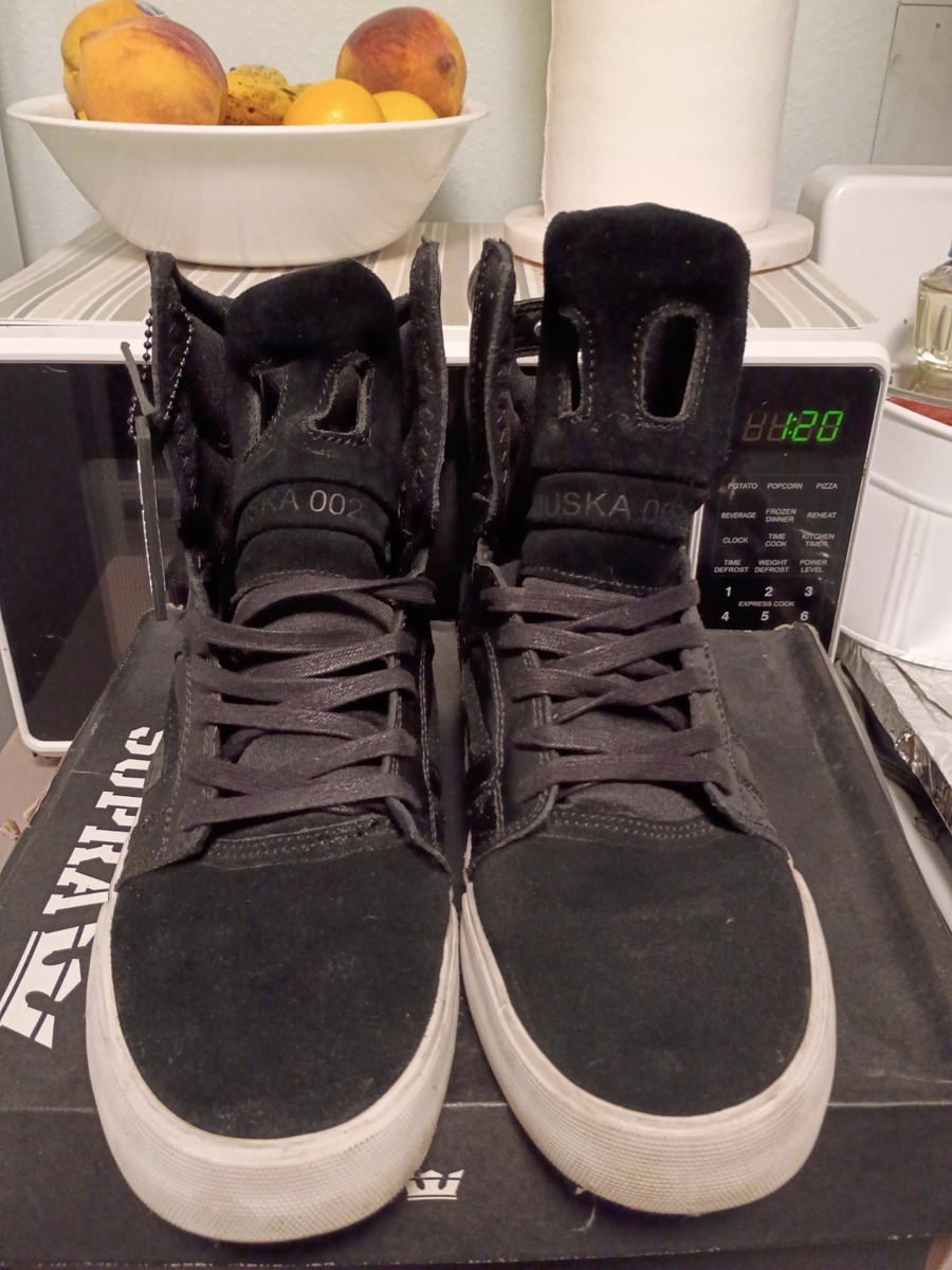 RARE SUPRA SKYTOP 2 OG BLACK WHITE! SKATEBOARD SHOES Osiris DC ES