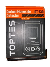 TOPTES OT-139 Portable Carbon Monoxide Detector, OrangeMini CO Monitor 0-1000ppm