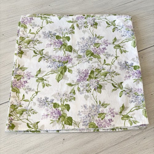 LAUREN RALPH LAUREN Set Of 12 Lavender Purple Lilac Print Cloth Napkins 20”X20”
