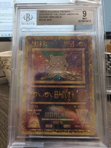 Ancient Mew Promo Pokemon The Movie 2000 Card Holo Foil BGS 9