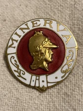 Minerva Cars Automobiles Automobile Motor Car Enamel Lapel Pin Badge Emblem
