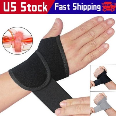 Wrist Hand Brace Support Carpal Tunnel Sprain Arthritis Gym Splint  Left / Right