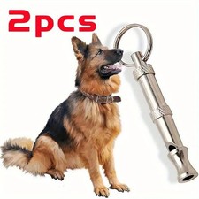 Adjustable Dog Training Whistle Stop Barking Recall Pet Whistle with Keychain US