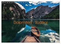 "Calendar 2027 · US Version · Dolomites - South Tyrol (Wall Calendar 2027 12\" × 8"