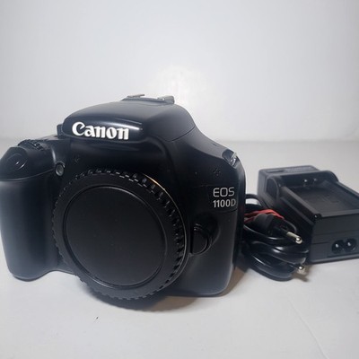 Canon EOS 1100D 12.2MP Digital SLR Kamera Kamera Schwarz NUR GEHÄUSE GETESTET