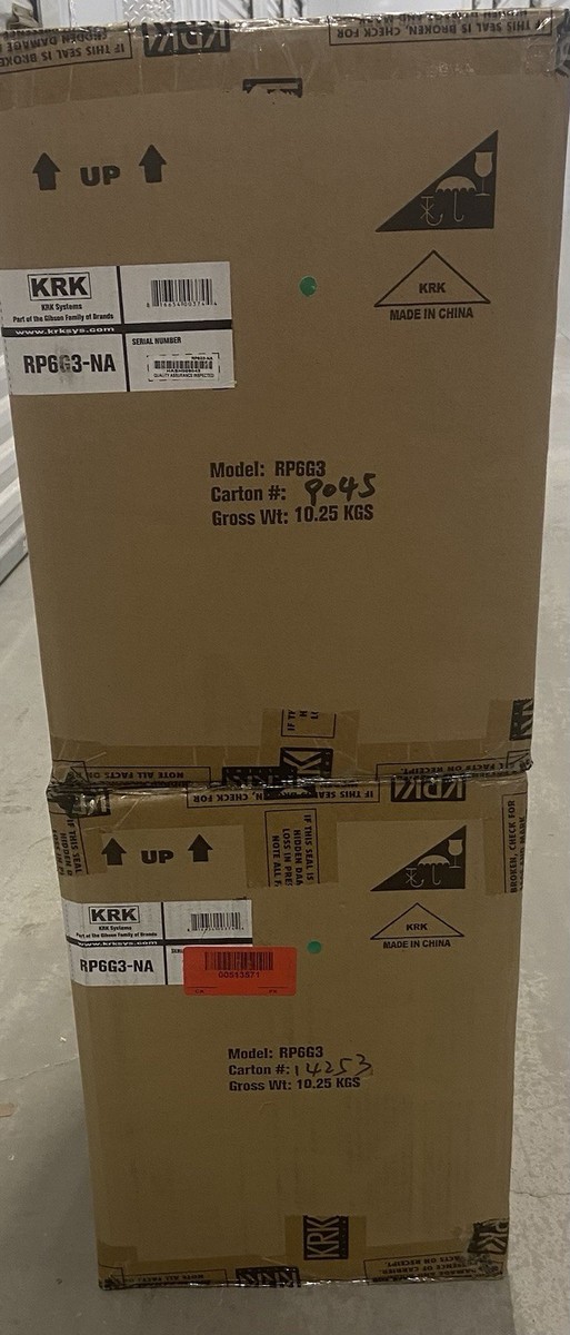 New Pair KRK Systems Rokit 6 RP6G3 Powered Studio Monitor Speakers
