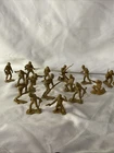 MARX LOT Of 15 54mm MARINES Playset Figures BATTLEGROUND ARMY WWII VTG Tan