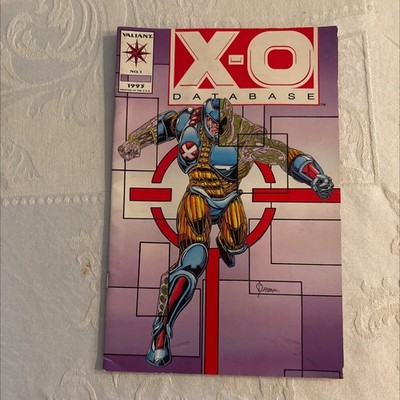 X-O Database #1 (1993) Valiant Comics Key Issue NM/VF Copper Age