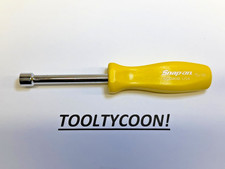 Snap-on Tools Usa New Yellow Hard Grip 516 Sae 6pt Manual Nut Driver Ndd110b
