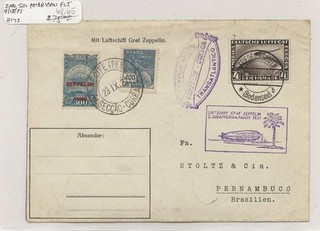 Germany Good Zeppelin Cover Lot # 34