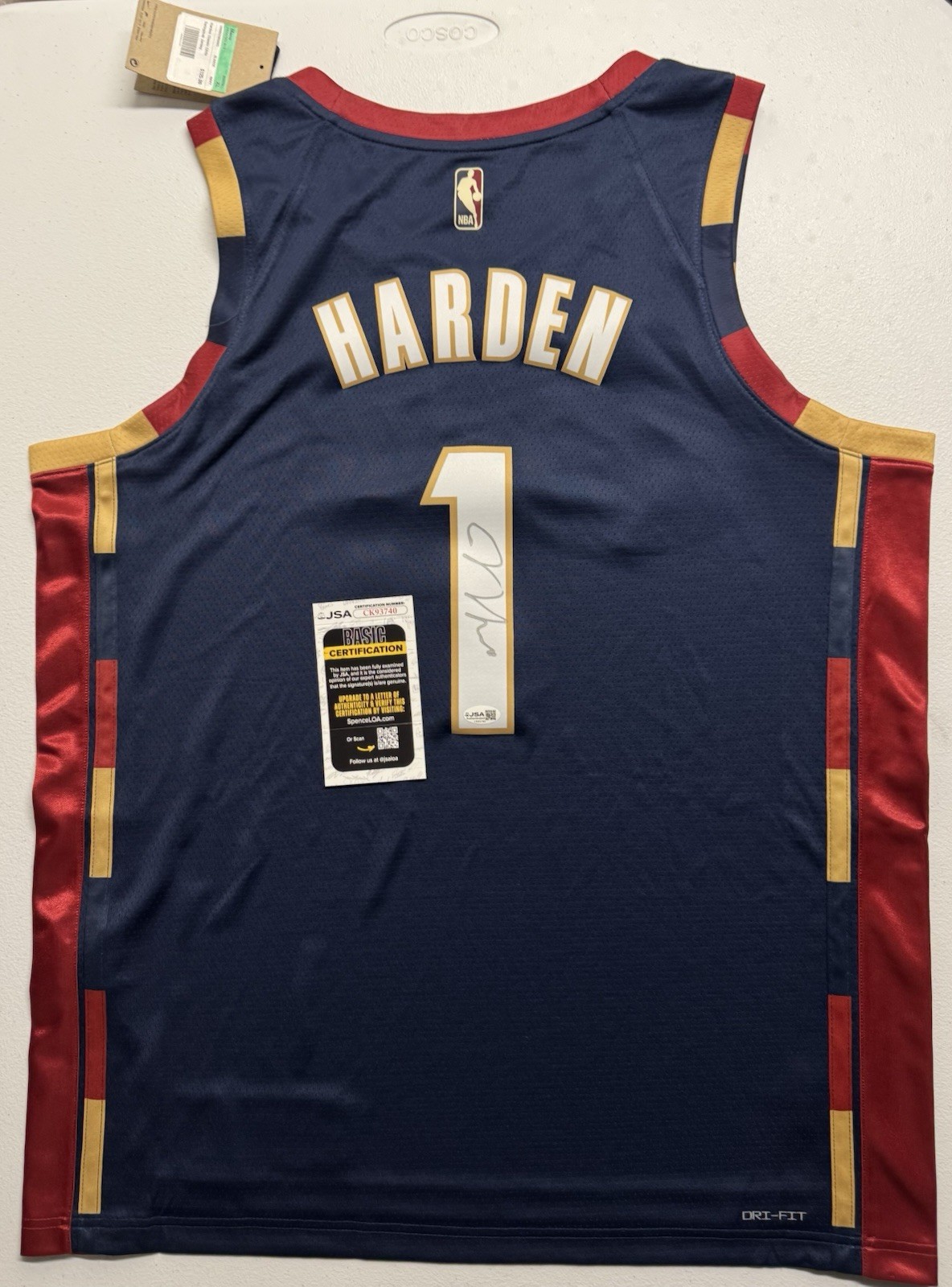 James Harden Autographed Signed Cleveland Cavaliers Classic Edition JSA COA 