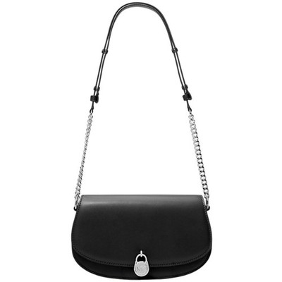 Michael Kors Women's Messenger Bag Mila Medium Leather, Black