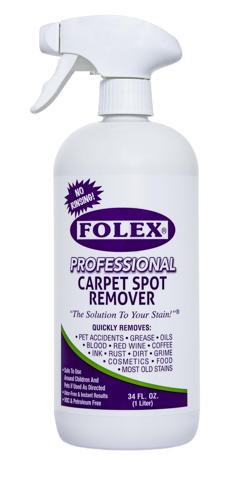 Professional Carpet & Upholstery Spot Cleaner Spray for Tough Stains-image