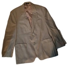 Vintage Lauren Ralph Lauren Mens 42R Tan Wool Tweed Blazer Coat