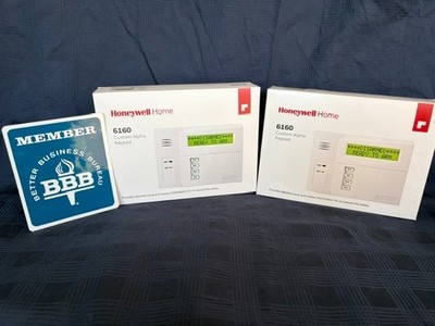 2 Honeywell 6160 Alpha Keypads, Most Current Version, Sold by ''A+'' Rated BBB Co.