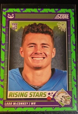 2024 Panini Score-A-Treat - Rising Stars Ladd McConkey #34 Green Bats (RC)