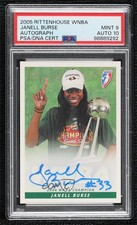2005 Rittenhouse WNBA Auto WNBA Champion Janell Burse PSA 9 MINT Auto 0kb5