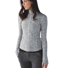 LULULEMON Size 6 DEFINE Jacket WEE ARE FROM SPACE Dye Nimbus Ice Gray White