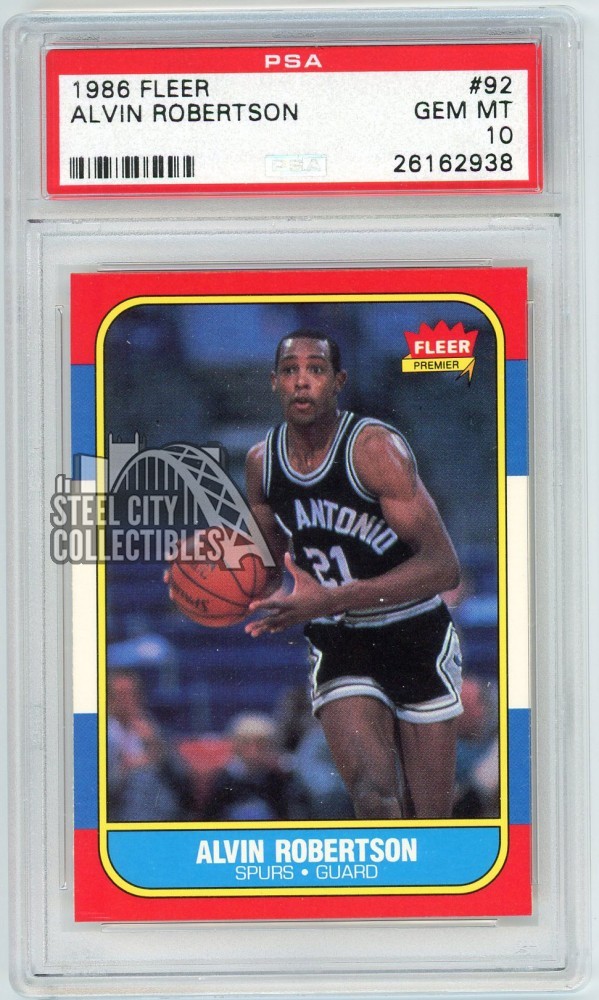 Alvin Robertson 1986-87 Fleer Basketball Card #92 PSA 10