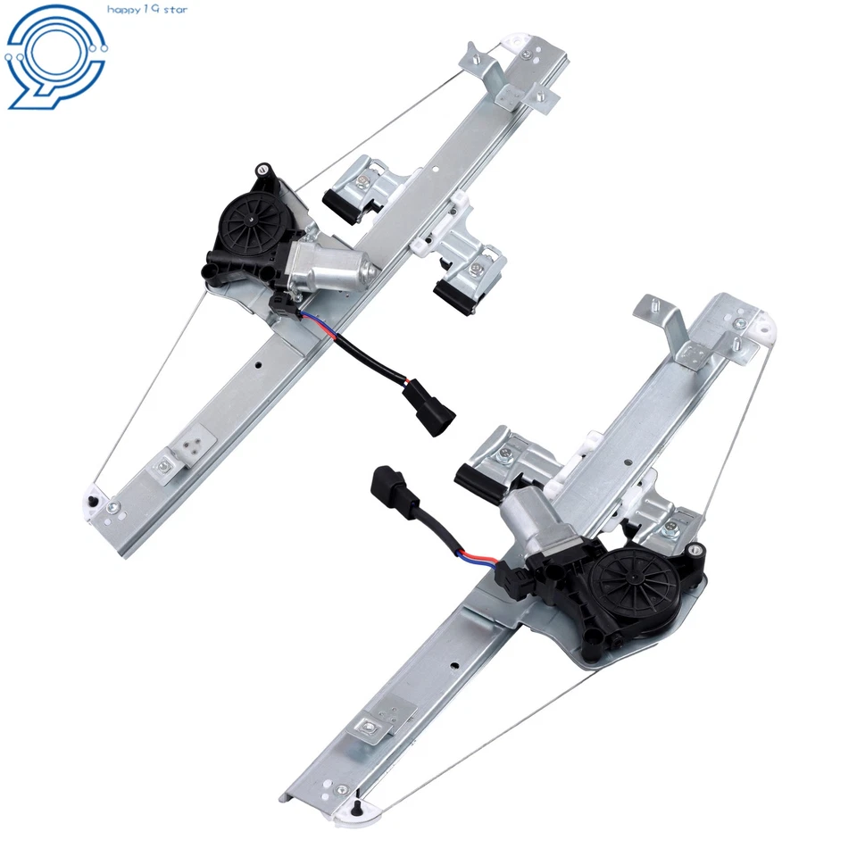 2x Regulador de Janela com Motor Traseiro Esquerdo e Direito Para Silverado Sierra 1500 2500HD - Imagem 2 de 4