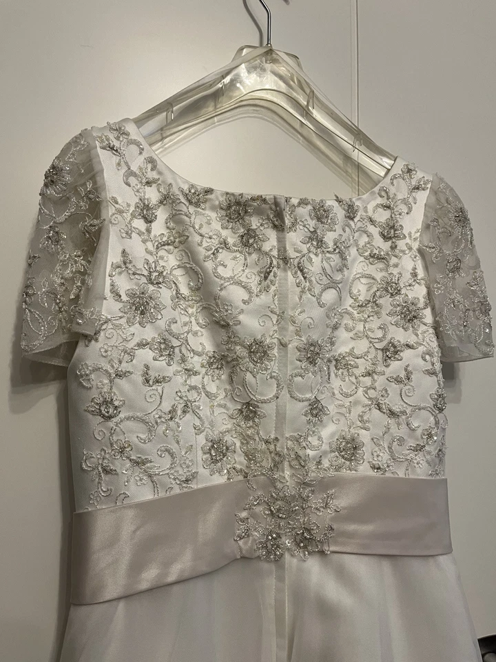 Brautkleid Très Chic, Größe 38, A Linie Knöchellang bei 164cm - Bild 3 von 4