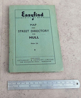 Easyfind Street Map & Directory of Hull Vintage Pocket Map Littlebury Press