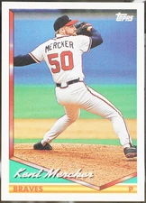 1994 Topps Baseball Kent Mercker #718 NM