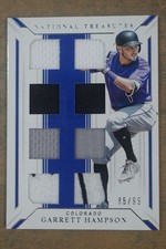 2019 Panini National Treasures Garrett Hampson Game Gear Eights Relic /99 DZ830