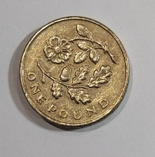 2013 CIRCULATED £1 ROSE AND OAK One Pound Old Style Round Coin E II