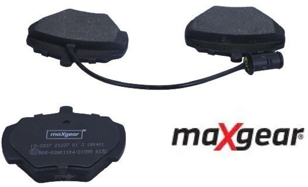 Maxgear 19-2937 Bremsbelagsatz FüR Scheibenbremse Bremsbelagsatz-image