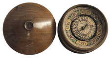 Antike Dosen / Taschen / B&uuml;chsen - Sonnenuhr, Deutschland um 1800 - 1830