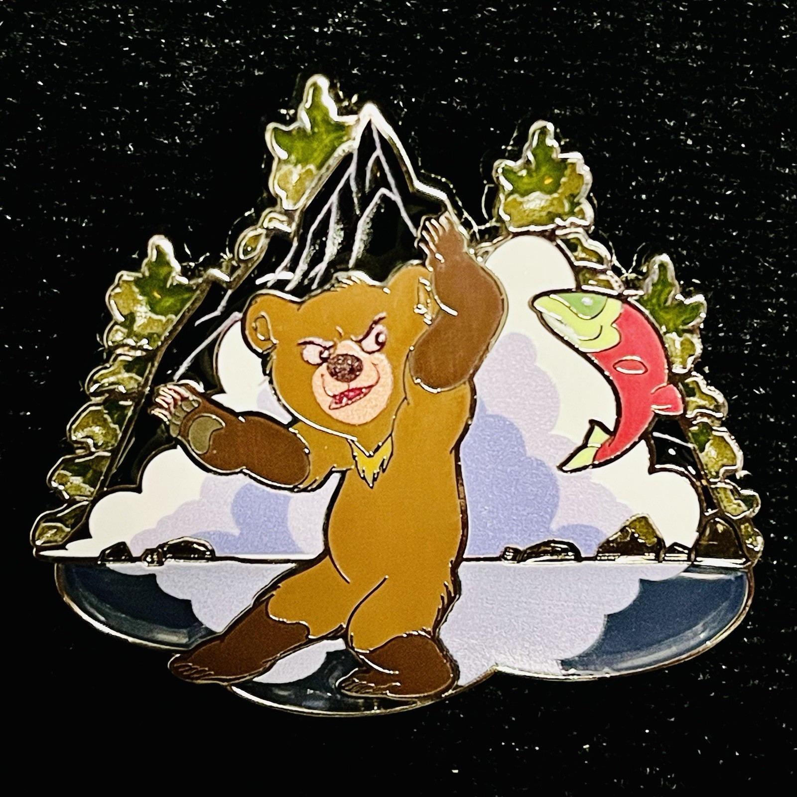 Brother Bear Koda Fish Kenai Stained Glass BoxLunch Loungefly Disney Pin 2025