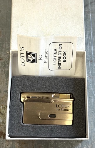 Made In Japan Lotus Jet Flame Cigar Lighter With Paper Untested