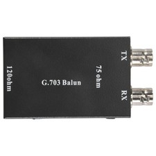 2X(2.048Mbps G703 Coaxial BNC to RJ45 Transmitter E1 Converter Balance to7134
