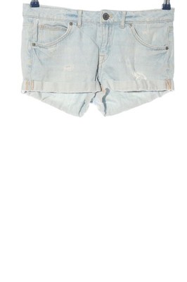 H&M DIVIDED Jeansshorts Damen Kurze Hose Gr. DE 36 blau Casual-Look