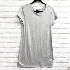 GAP T-Shirt Dress Women Sz M Heather Gray Short Sleeve Shirt Dress Casual Active