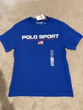 Image of NWT POLO Ralph Lauren Boys Medium (10-12) Short sleeve t shirt blue