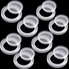 Maitys 8 Pieces Silicone Patio Table Umbrella Hole Ring Plug and Cap Clear