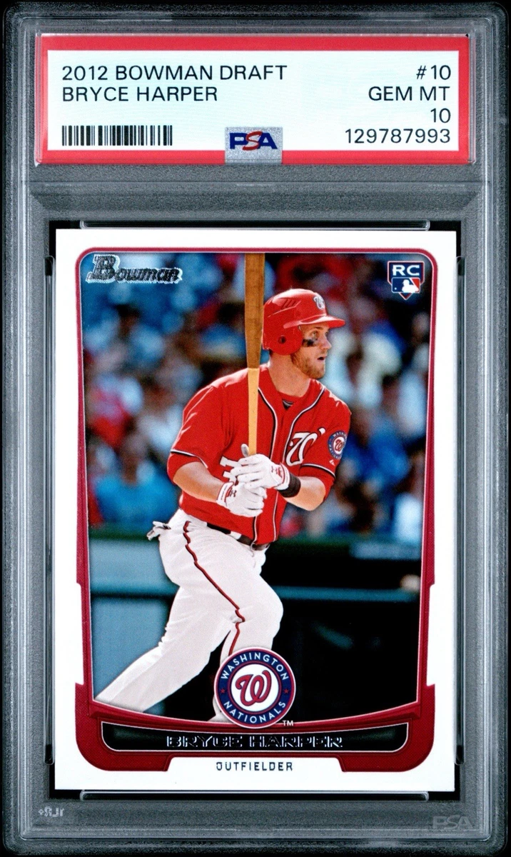 Bryce Harper Baseball Grade 10 Sports Trading Cards & Accessories