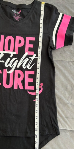 Susan G. Komen Hope Fight Cure T-Shirt Women's Cancer Awareness Tee Size Medium - Picture 6 of 8