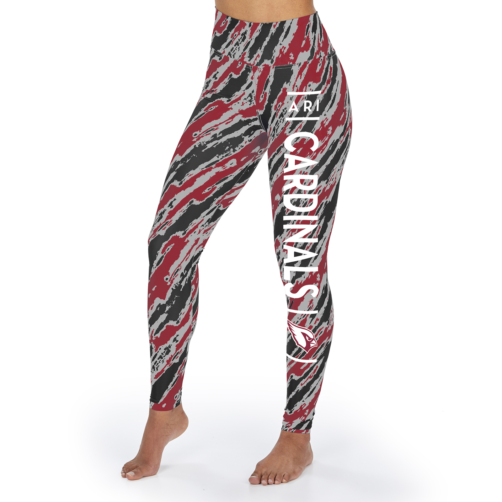 Женские леггинсы с диагональной полосой от ZUBAZ NFL Arizona Cardinals