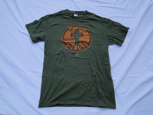 2011 In God I Trust Proverbs 3:5 Coin T Shirt Delta Pro Weight Kerusso size M