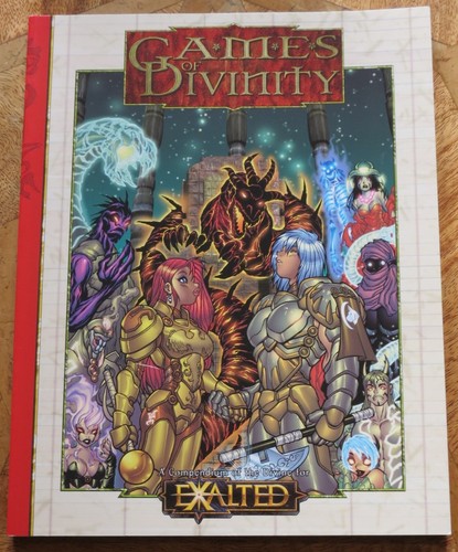 EXALTED GAMES OF DIVINITY WW8823 ROLE PLAY BOOK RULEBOOK RPG WHITE WOLF SOFTBACK