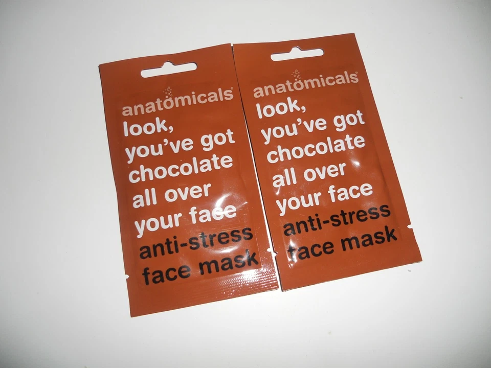X 2 Anatomicals Look You've Got Chocolate All Over Your Face - Face Mask new