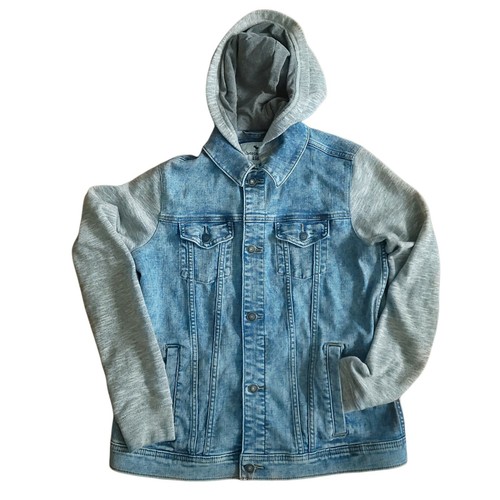 Girls Hoodie Denim Jean Jacket Sweater 