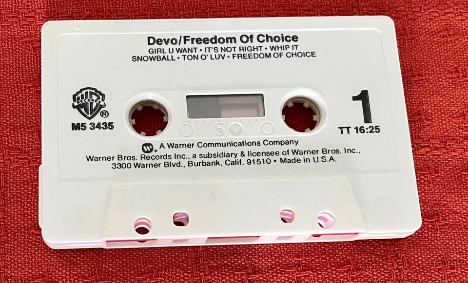 DEVO - US CASSETTE TAPE - FREEDOM OF CHOICE - Image 2 of 4